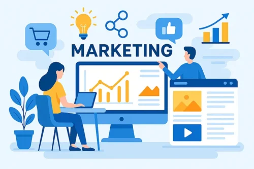 Curso de marketing online y diseño web en Aula Xàtiva Formación.