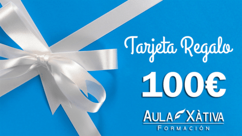 Tarjeta Regalo Aula Xàtiva Formación. Regala formación y conocimiento