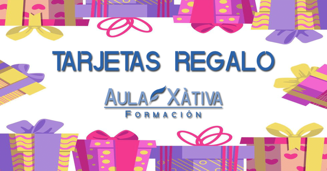 Tarjetas regalo de Aula Xàtiva Formación