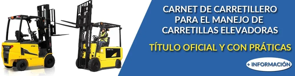 Curso carnet de carretillero en Xàtiva. Aula Xàtiva Formación