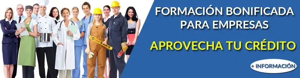 Cursos bonificados para empresas. Aula Xàtiva Formación
