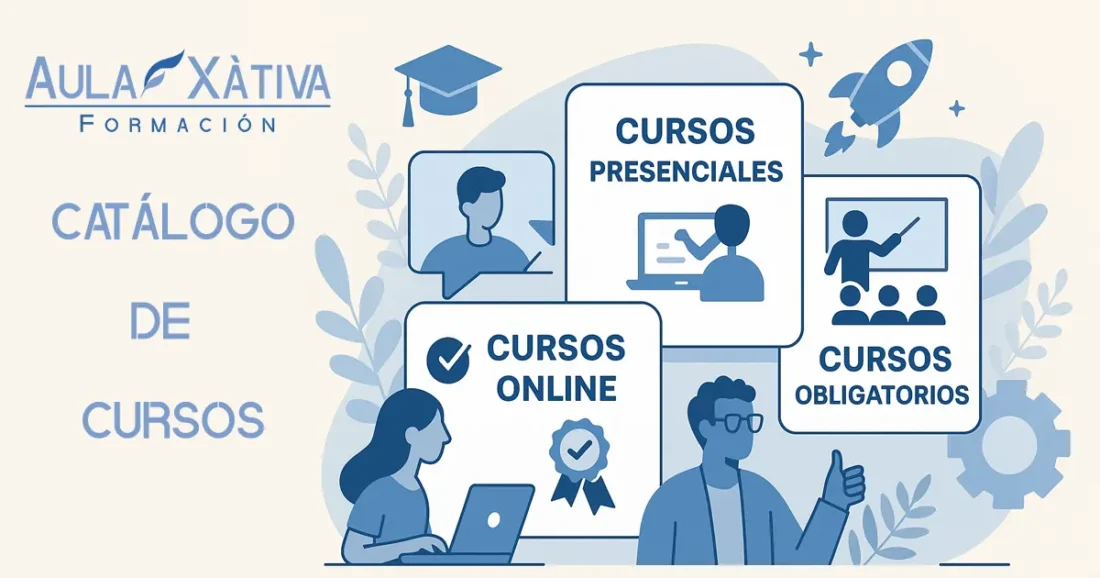 Catálogo de cursos de Aula Xàtiva Formación