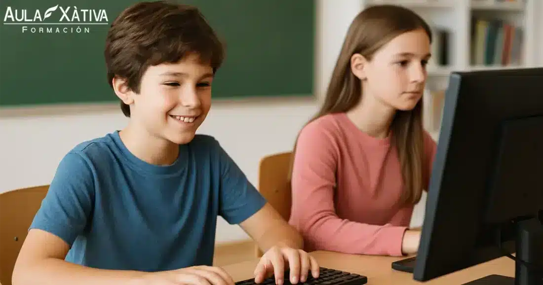 Cursos de informática para niños y jóvenes en Aula Xàtiva Formación