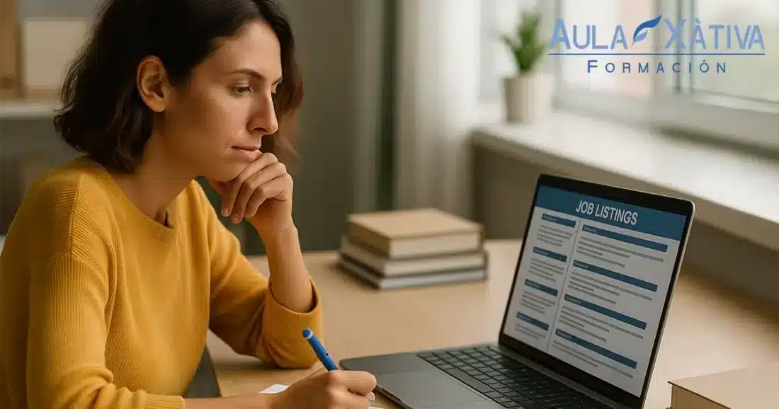 Encontrar trabajo con un curso | Aula Xàtiva Formación