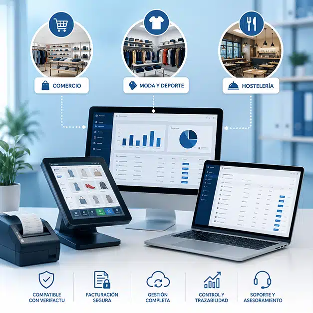 En Aula Xàtiva e Infor Xàtiva te ayudamos a adaptar tu negocio a Verifactu con una solución completa: software de facturación, TPV, hardware, formación, implantación y soporte técnico. Solicita información sin compromiso.